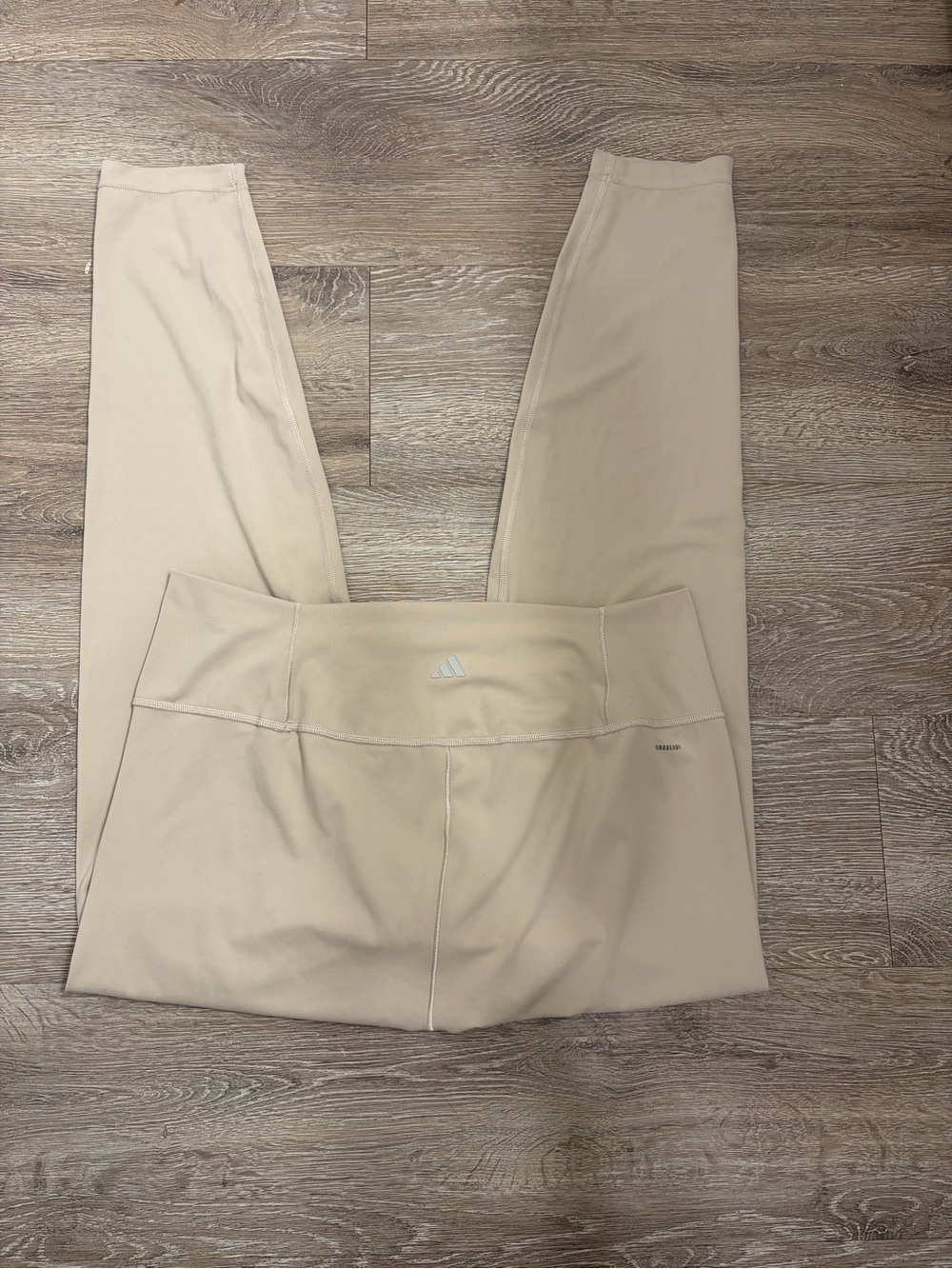 adidas Women’s Beige High-Rise Leggings